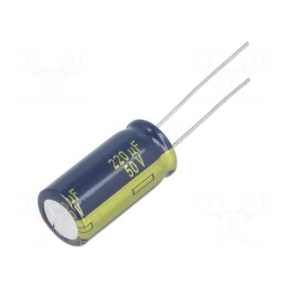 Capacitor: electrolytic | THT | 10uF | 400VDC | Ø10x20mm | Pitch: 5mm