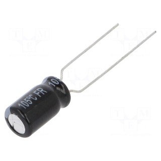 Capacitor: electrolytic | low impedance | THT | 47uF | 63VDC | ±20%