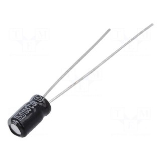 Capacitor: electrolytic | THT | 1.5uF | 50VDC | Ø4x7mm | Pitch: 1.5mm