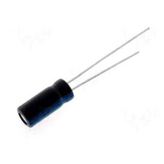 Capacitor: electrolytic | THT | 2200uF | 10VDC | Ø10x20mm | Pitch: 5mm