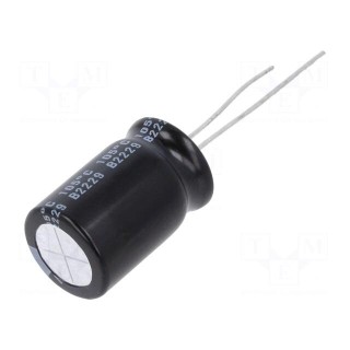 Capacitor: electrolytic | low ESR | THT | 1000uF | 25VDC | Ø12.5x20mm