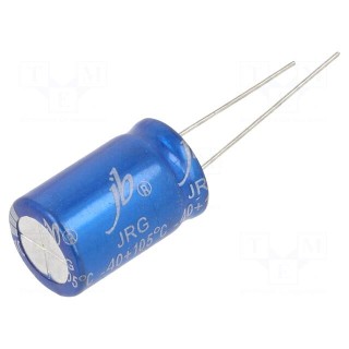 Capacitor: electrolytic | THT | 1000uF | 25VDC | Ø13x20mm | Pitch: 5mm