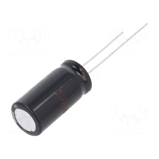 Capacitor: electrolytic | THT | 1000uF | 50VDC | Ø12.5x25mm | Pitch: 5mm