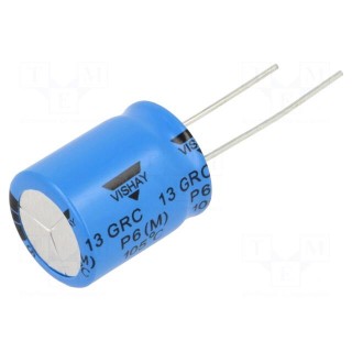 Capacitor: electrolytic | THT | 1000uF | 50VDC | Pitch: 7.5mm | ±20%