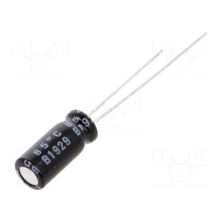 Capacitor: electrolytic | THT | 100uF | 10VDC | Ø4x11mm | Pitch: 1.5mm
