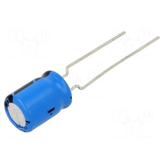 Capacitor: electrolytic | THT | 100uF | 50VDC | Pitch: 3.5mm | ±20%