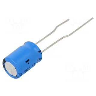 Capacitor: electrolytic | THT | 100uF | 50VDC | Pitch: 3.5mm | ±20%