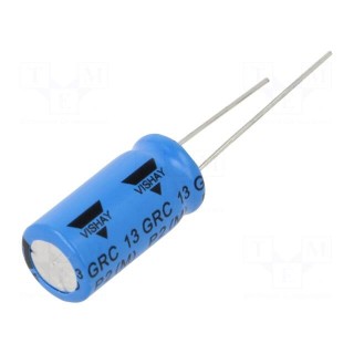 Capacitor: electrolytic | THT | 10uF | 400VDC | Pitch: 5mm | ±20% | 2000h