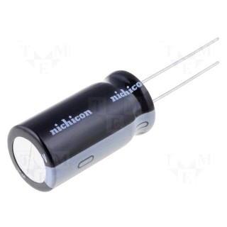 Capacitor: electrolytic | THT | 0.47uF | 250VDC | Ø6x11mm | Pitch: 2.5mm