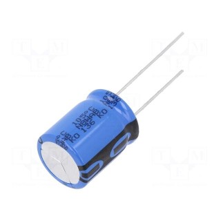Capacitor: electrolytic | THT | 2200uF | 16VDC | Ø16x20mm | Pitch: 7.5mm