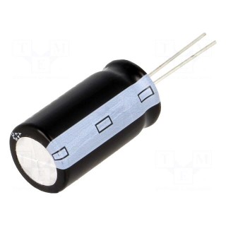 Capacitor: electrolytic | THT | 100uF | 400VDC | Ø18x32mm | Pitch: 7.5mm