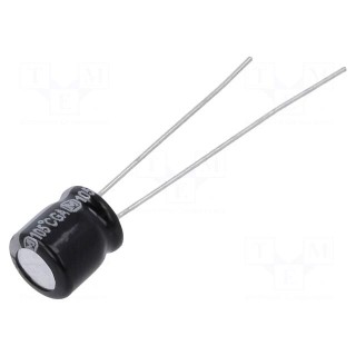 Capacitor: electrolytic | THT | 33uF | 25VDC | Ø6.3x7mm | Pitch: 2.5mm
