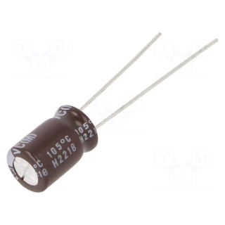 Capacitor: electrolytic | THT | 4.7uF | 400VDC | 3.5mm | ±20% | -40÷105°C