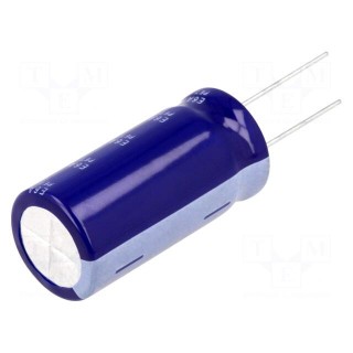 Capacitor: electrolytic | THT | 4700uF | 63VDC | Ø22x45mm | Pitch: 10mm