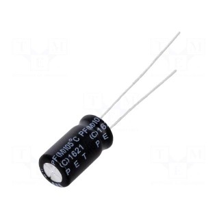 Capacitor: electrolytic | THT | 47uF | 50VDC | Ø6.3x11mm | Pitch: 2.5mm