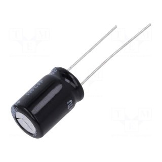 Capacitor: electrolytic | THT | 680uF | 25VDC | Ø10x16mm | Pitch: 5mm