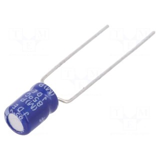 Capacitor: electrolytic | THT | 68uF | 10VDC | Ø5x7mm | Pitch: 5mm | ±20%