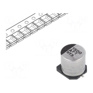 Capacitor: electrolytic | low impedance | 1500uF | 10VDC | Case: G
