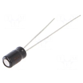 Capacitor: electrolytic | THT | 10uF | 16VDC | Ø4x7mm | Pitch: 1.5mm