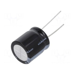 Capacitor: electrolytic | THT | 150uF | 200VDC | Ø18x25mm | Pitch: 7.5mm