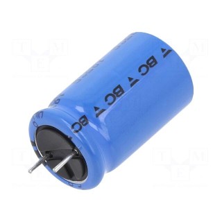 Capacitor: electrolytic | THT | 1mF | 50VDC | Ø16x25mm | Pitch: 7.5mm