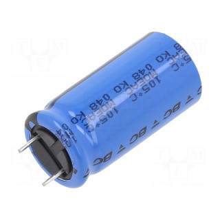 Capacitor: electrolytic | THT | 2.2mF | 35VDC | Ø16x31mm | Pitch: 7.5mm