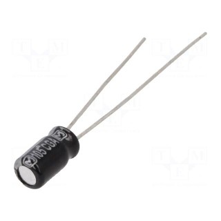 Capacitor: electrolytic | THT | 6.8uF | 35VDC | Ø4x7mm | Pitch: 1.5mm