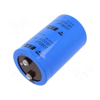 Capacitor: electrolytic | screw type | 2.2mF | 350VDC | Ø65x105mm