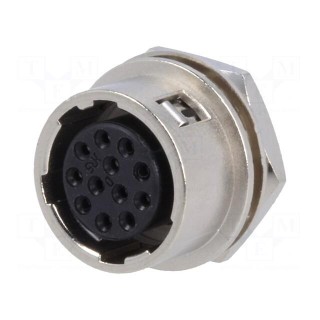 Connector: circular | HR10 | push-pull | socket | 2A | silver plated