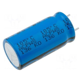 Capacitor: electrolytic | low impedance | THT | 1000uF | 50VDC | ±20%