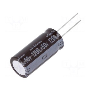 Capacitor: electrolytic | low ESR | THT | 1200uF | 50VDC | Ø16x35.5mm