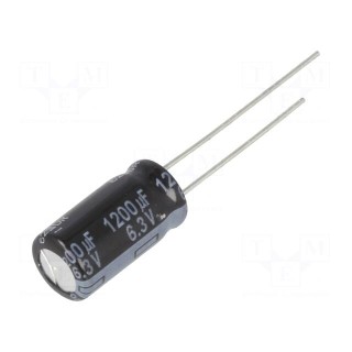 Capacitor: electrolytic | low impedance | THT | 1200uF | 6.3VDC | ±20%
