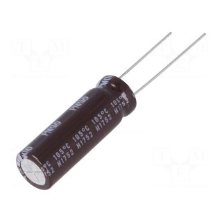 Capacitor: electrolytic | low ESR | THT | 120uF | 80VDC | Ø10x30.5mm