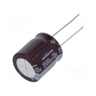 Capacitor: electrolytic | low impedance | THT | 1500uF | 35VDC | ±20%