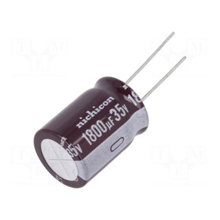 Capacitor: electrolytic | low impedance | THT | 1800uF | 35VDC | ±20%