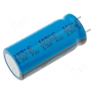 Capacitor: electrolytic | low impedance | THT | 2200uF | 35VDC | ±20%
