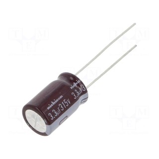 Capacitor: electrolytic | low impedance | THT | 3.3uF | 315VDC | ±20%