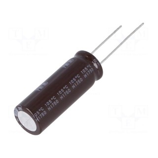 Capacitor: electrolytic | low ESR | THT | 330uF | 80VDC | Ø12.5x35.5mm