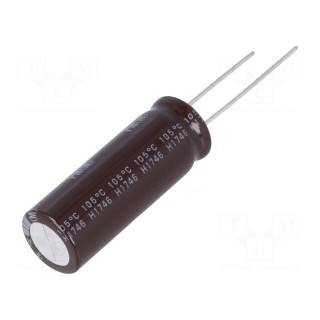 Capacitor: electrolytic | low ESR | THT | 4700uF | 6.3VDC | Pitch: 5mm