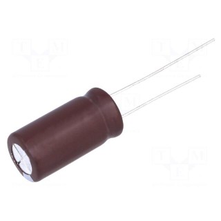 Capacitor: electrolytic | low impedance | THT | 470uF | 50VDC | ±20%
