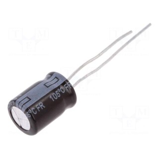 Capacitor: electrolytic | low ESR | THT | 100uF | 35VDC | Ø8x11.5mm