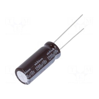 Capacitor: electrolytic | low ESR | THT | 1200uF | 10VDC | Ø10x25mm