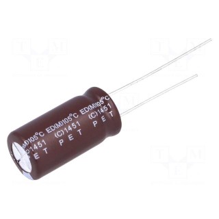 Capacitor: electrolytic | low ESR | THT | 1500uF | 10VDC | Ø10x20mm