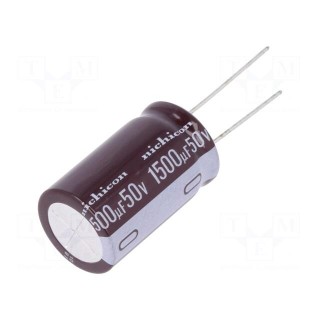 Capacitor: electrolytic | low ESR | THT | 1500uF | 50VDC | Ø18x30.5mm