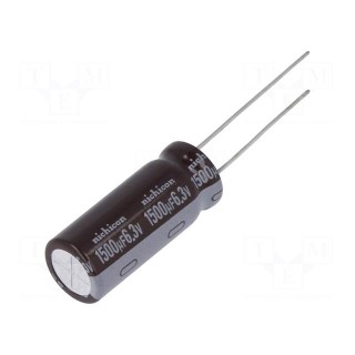 Capacitor: electrolytic | low ESR | THT | 1500uF | 6.3VDC | Ø10x25mm