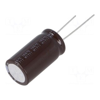 Capacitor: electrolytic | low ESR | THT | 4700uF | 10VDC | Ø18x25mm