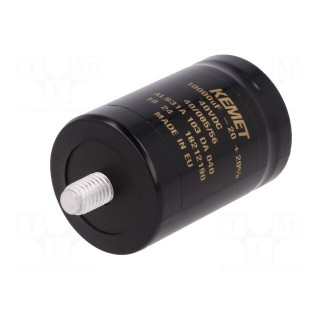 Capacitor: electrolytic | 10000uF | 40VDC | Ø36x52mm | Pitch: 12.8mm