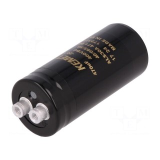 Capacitor: electrolytic | 470uF | 400VDC | Ø36x82mm | Pitch: 12.8mm