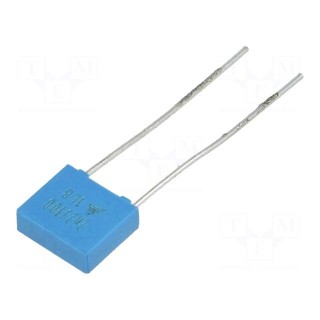Capacitor: polyester | 2.2nF | 63VAC | 100VDC | Pitch: 5mm | ±5%