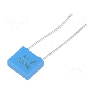 Capacitor: polyester | 0.01uF | 63VAC | 100VDC | 5mm | ±5% | -55÷125°C